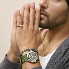 Pulseira de Homem Tribal Entrançada Verd - Pulseiras - Radiant Style - Sweet Apple ® Relojoaria | Joalharia | Ourivesaria