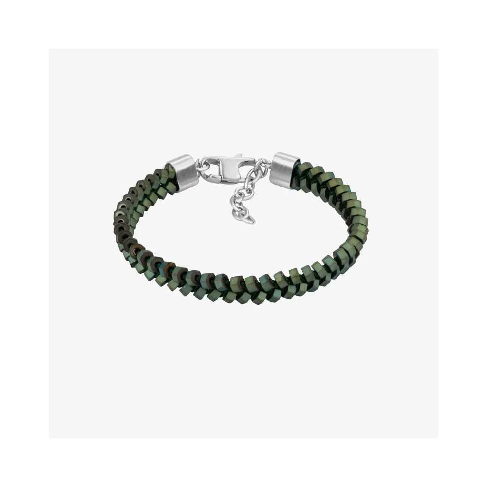 Pulseira de Homem Tribal Entrançada Verd - Pulseiras - Radiant Style - Sweet Apple ® Relojoaria | Joalharia | Ourivesaria