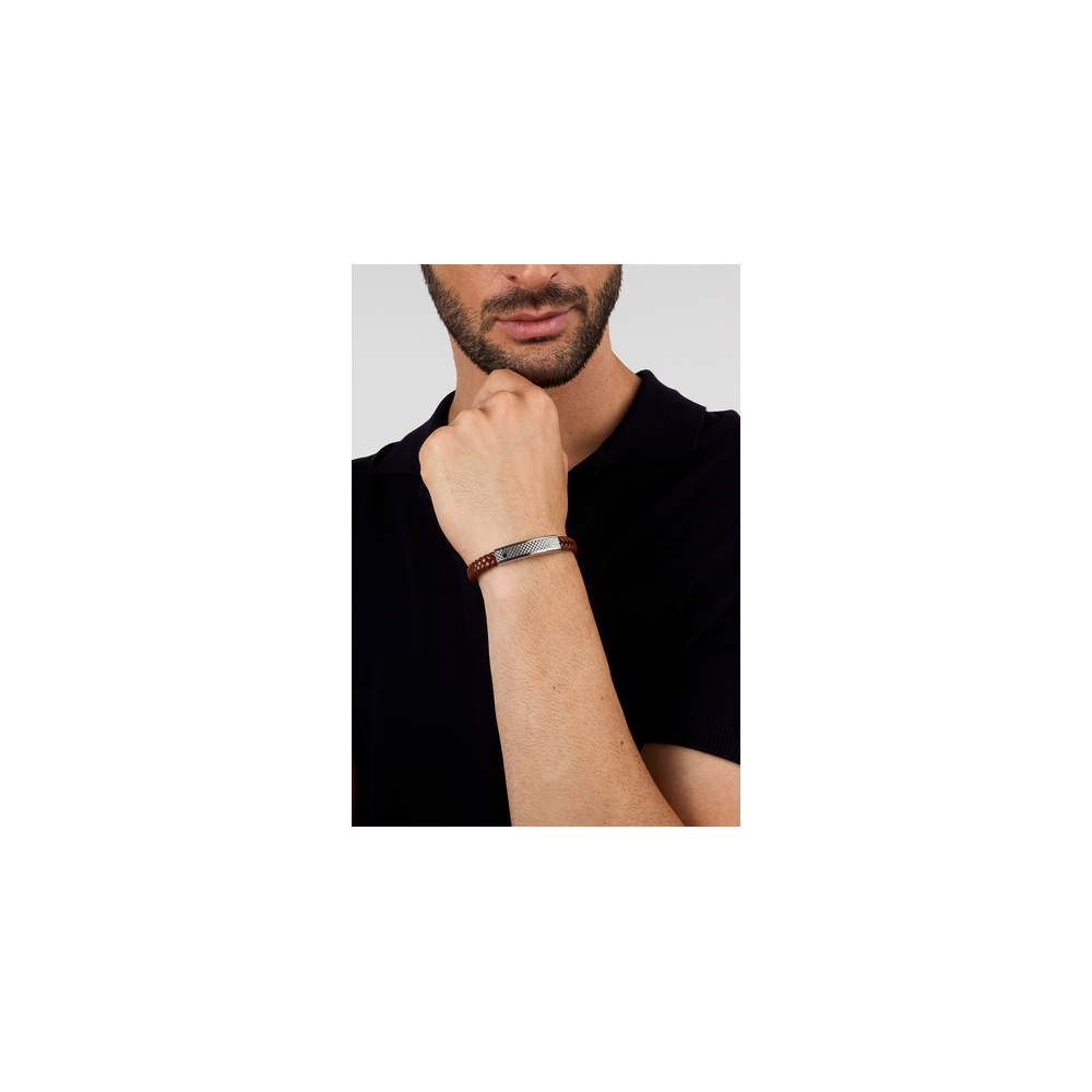 LEATHER BR SS BU REC LEATHER - Pulseiras - Maserati - Sweet Apple ® Relojoaria | Joalharia | Ourivesaria