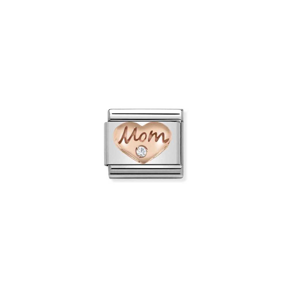 LINK NOMINATION "MOM CORAÇÃO" - Contas P/ Pulseiras - Nomination Links - Sweet Apple ® Relojoaria | Joalharia | Ourivesaria