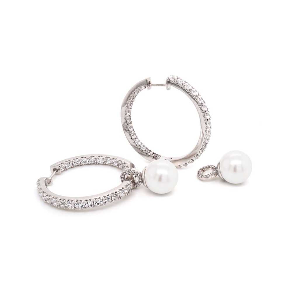 CRYSTAL PEARL EARRINGS | Sweet Apple