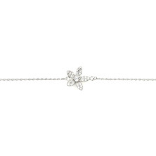 925 Silver Bracelet with Flower | Sweet Apple