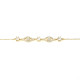 Pulseira em Prata Dourada 925 "Olho Turco" - Bracelets - Sweet Apple Silver