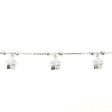 925 Silver Bracelet with Flowers | Sweet Apple