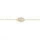 Pulseira em Prata Dourada 925 com "Mão de Fátima" - Pulseiras - Sweet Apple Silver - Sweet Apple ® Relojoaria | Joalharia | Ouri