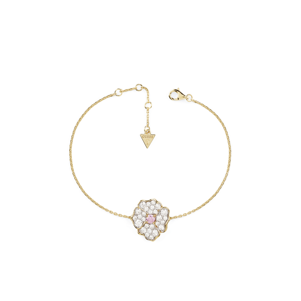 Pulseira Guess FROSTED PETAL Prata Dourada