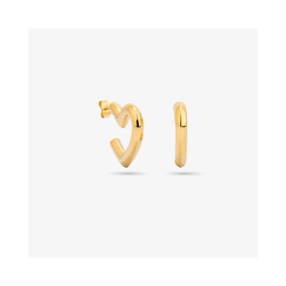 My Love Gold Radiant Hoops | Sweet Apple