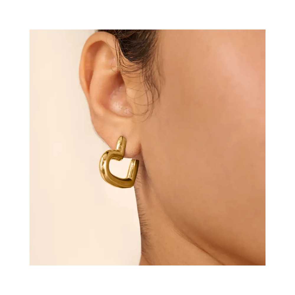 My Love Gold Radiant Hoops | Sweet Apple