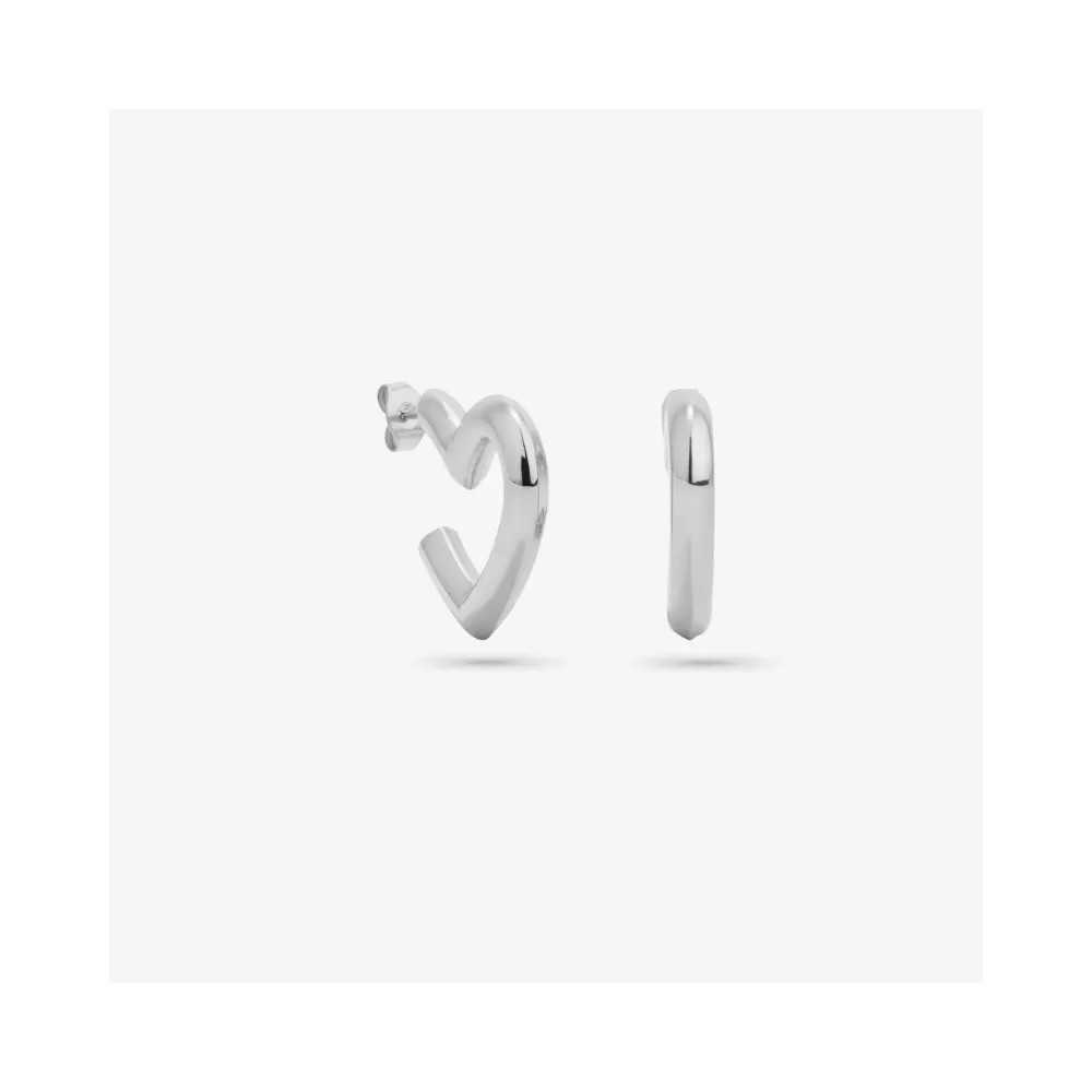 My Love Silver Radiant Hoops | Sweet Apple