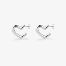My Love Silver Radiant Hoops | Sweet Apple