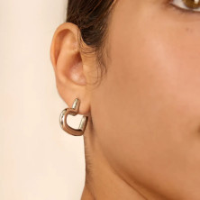 Argolas My Love Prateadas Radiant - Brincos - Radiant Style - Sweet Apple ® Relojoaria | Joalharia | Ourivesaria