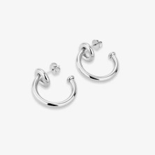 Chain Forever Silver Radiant Women's Hoops | Sweet Apple