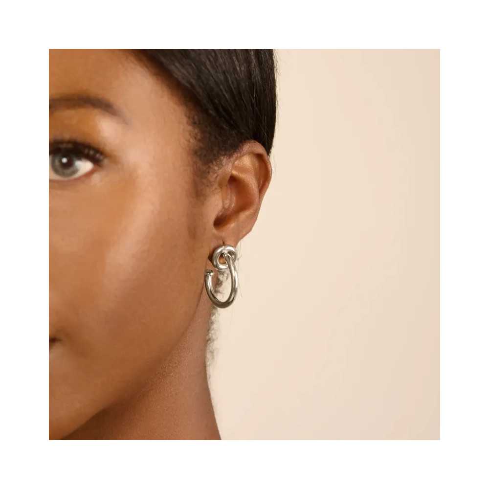 Chain Forever Silver Radiant Women's Hoops | Sweet Apple