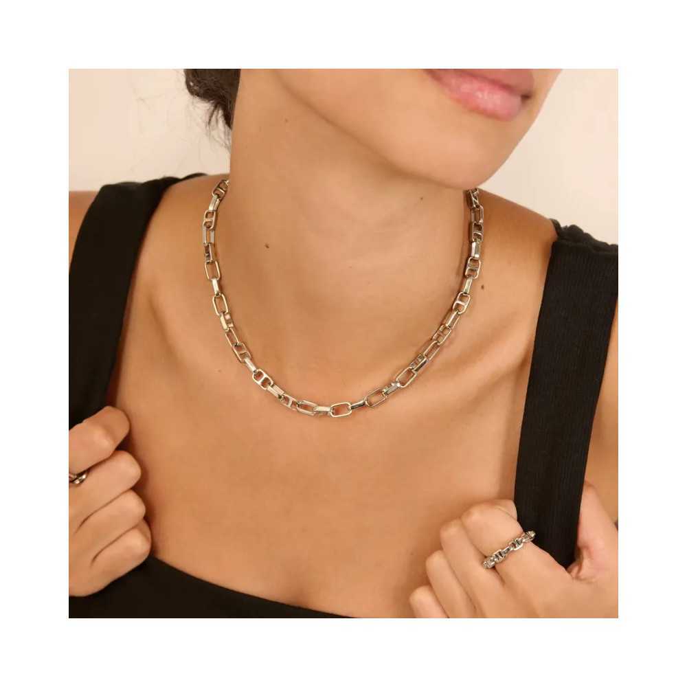 Chains Cindy Silver Radiant Women's Necklace | Sweet Apple
