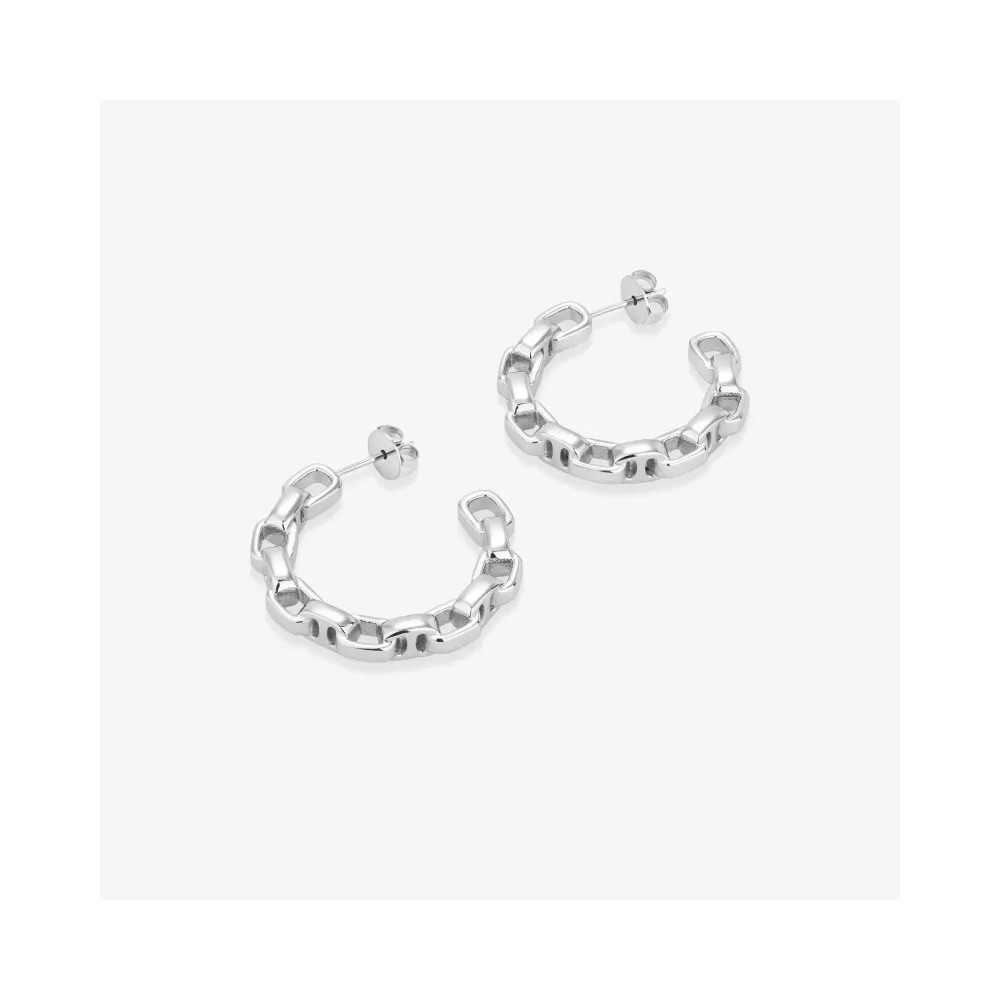Argolas Mulher Chains Cindy Prateada Radiant - Home - Radiant Style - Sweet Apple ® Relojoaria | Joalharia | Ourivesaria
