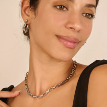 Argolas Mulher Chains Cindy Prateada Radiant - Home - Radiant Style