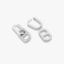 Brincos Duplos Mulher Cindy Prateados Radiant - Earings - Radiant Style