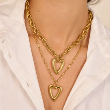 Colar Mulher Hearts Dourado Radiant - Necklaces - Radiant Style