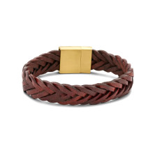 Pulseira plana de couro Homem | FRANK 1967 - Bracelets - CO88