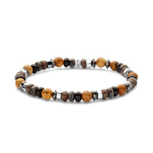 Pulseira de Contas Naturais Olho de Tigre| FRANK 1967 - Bracelets - CO88