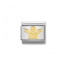 Link Nomination Anjo com ouro 18k - Contas P/ Pulseiras - Nomination Links - Sweet Apple ® Relojoaria | Joalharia | Ourivesaria