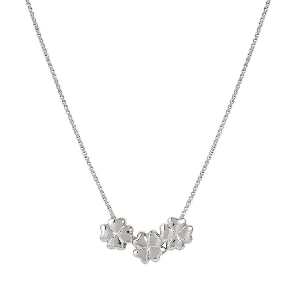 Colar Armonica Trevos Prateados - Colares / Fios - Nomination Silver - Sweet Apple ® Relojoaria | Joalharia | Ourivesaria