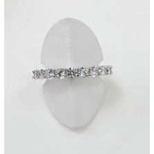 Anel Prata 925 com zircônias - Rings - Sweet Apple Silver