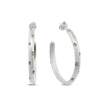 Brincos de argola CO88 c/zircónias - Earings - CO88