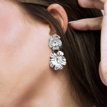 Brincos Lotus Style Prateados - Earings - LOTUS Style