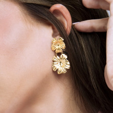 Brincos Lotus Style Dourados - Brincos - LOTUS Style - Sweet Apple ® Relojoaria | Joalharia | Ourivesaria