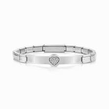 Trendsetter Heart Silver Bracelet | Sweet Apple