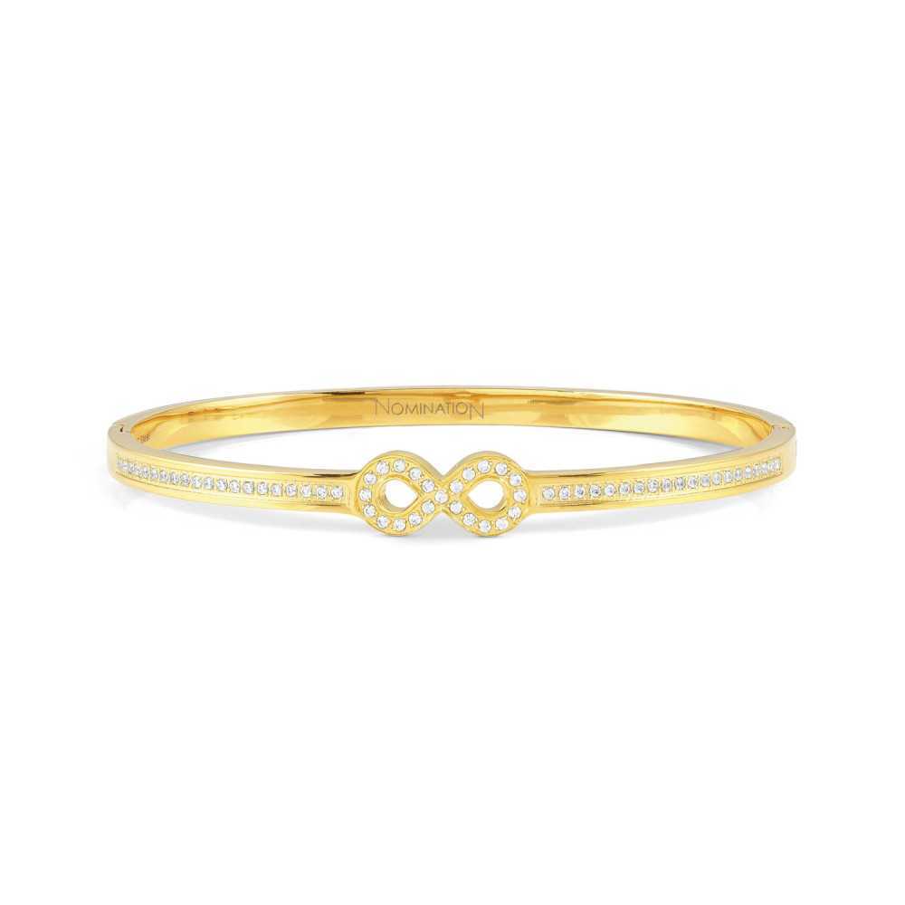 Pulseira Pretty Bangles infinito Dourada - Stainless Steel - Nomination Style