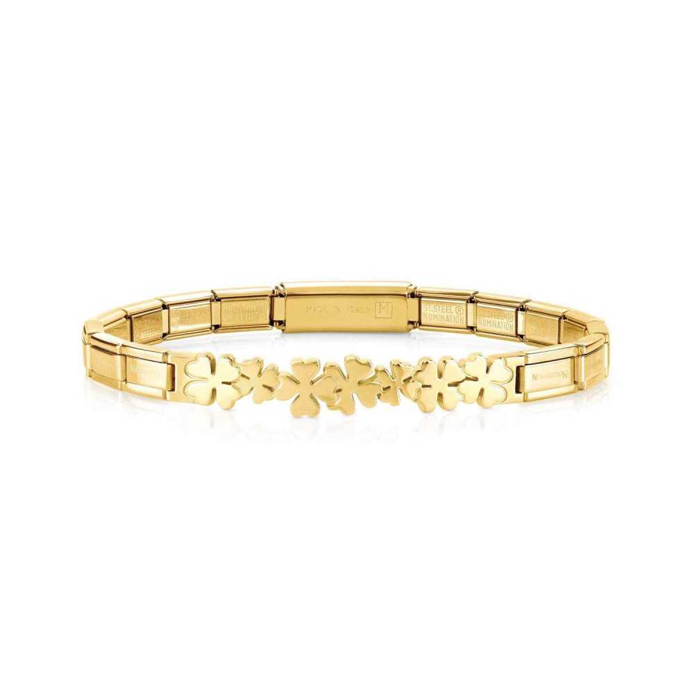 Pulseira Trendsetter trevos Dourada - Home - Sweet Apple ® Relojoaria | Joalharia | Ourivesaria