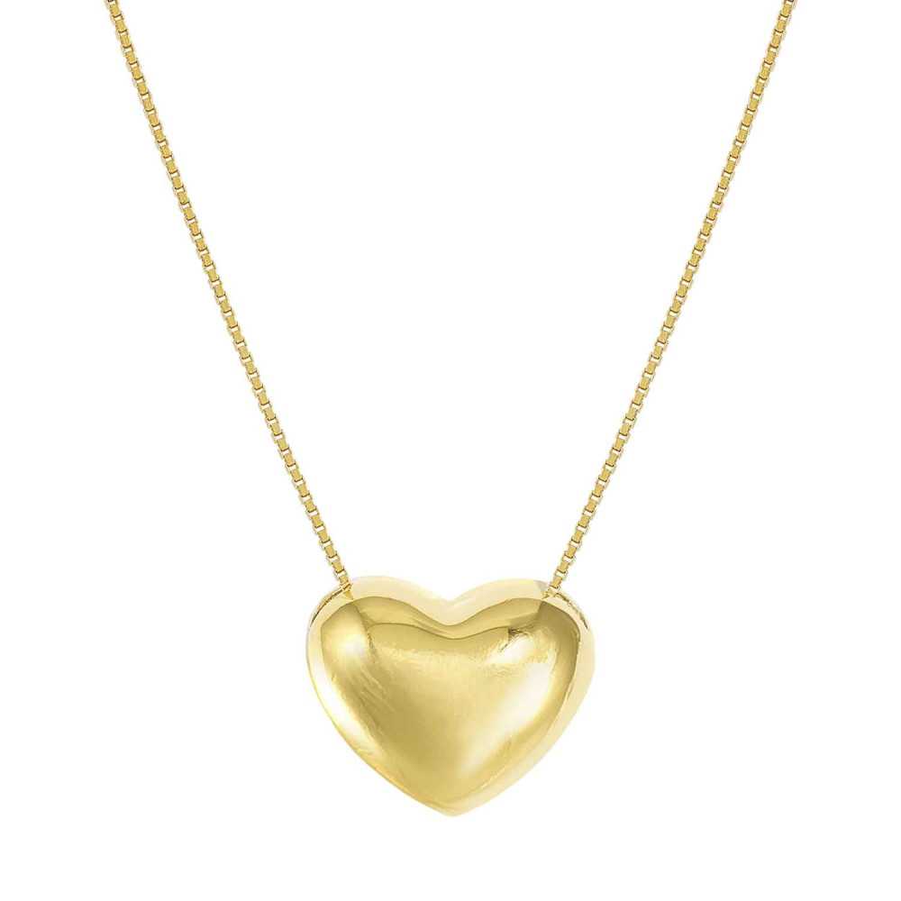 Colar Armonica Coração Dourado - Prata - Nomination Silver - Sweet Apple ® Relojoaria | Joalharia | Ourivesaria
