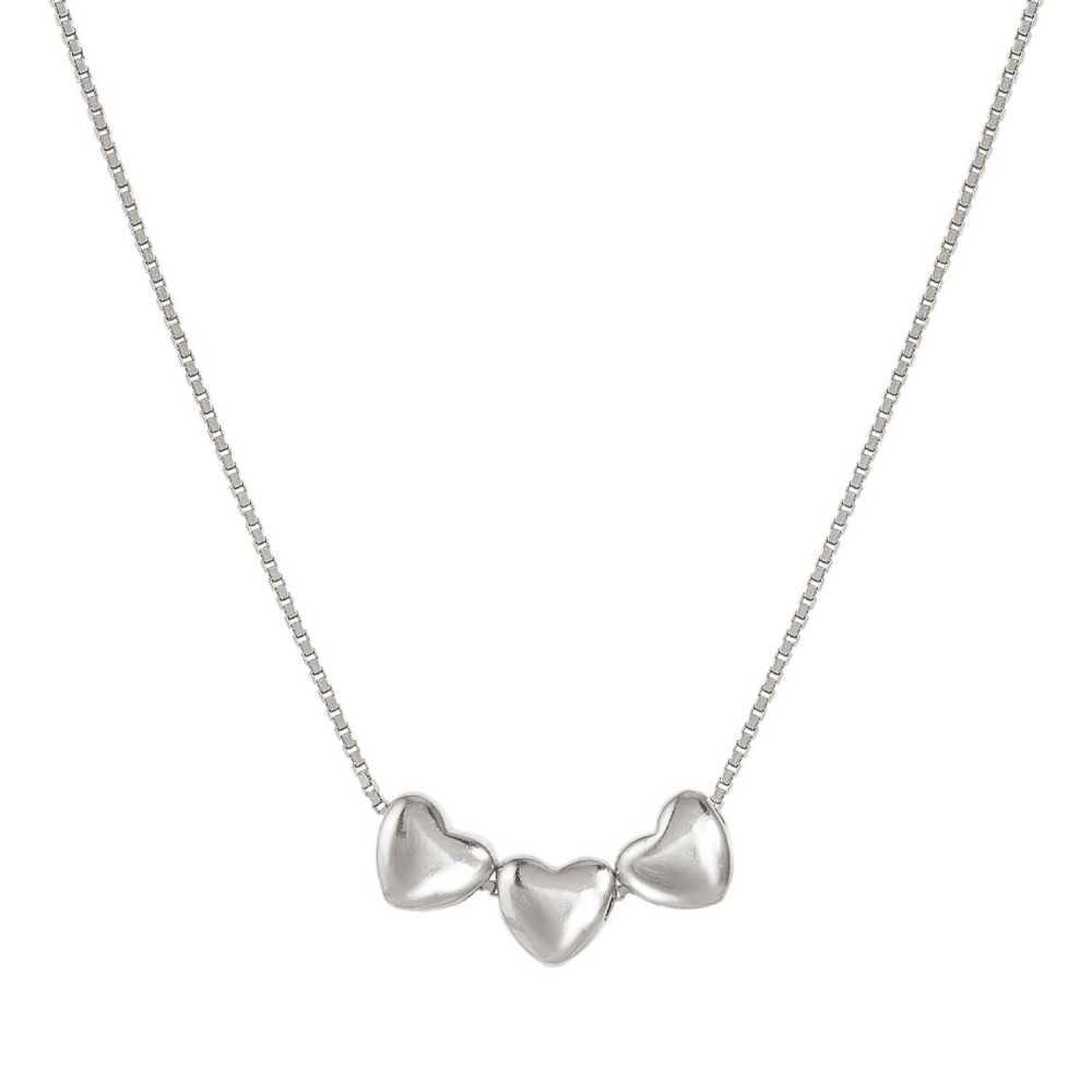Colar Armonica Corações Prateados - Prata - Nomination Silver - Sweet Apple ® Relojoaria | Joalharia | Ourivesaria