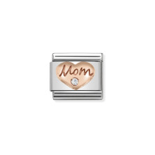 Link Nomination Coração MOM Com Zirconia - Home - Nomination Links - Sweet Apple ® Relojoaria | Joalharia | Ourivesaria