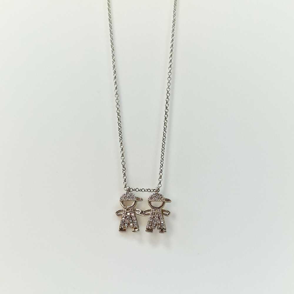 Colar Prata "Meninos" - Colares / Fios - Sweet Apple Silver - Sweet Apple ® Relojoaria | Joalharia | Ourivesaria