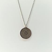Silver Necklace with "Sorte" Medal | Sweet Apple