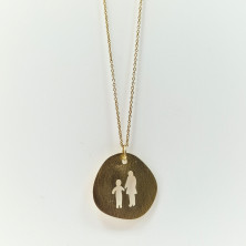 Colar em Prata dourada "Família" - Necklaces - Sweet Apple Silver