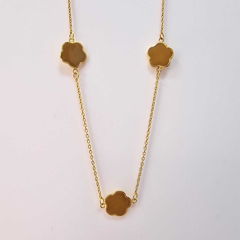 Colar Prata Dourada - Necklaces - Sweet Apple Silver