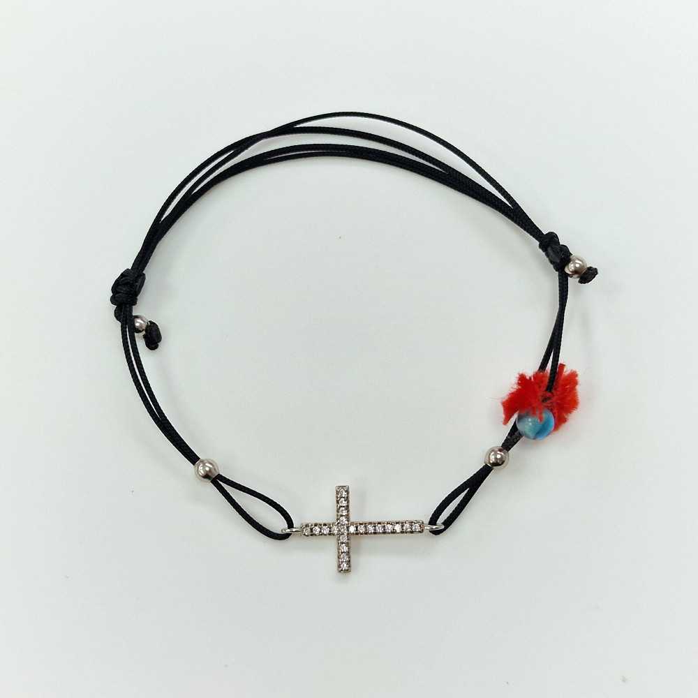Pulseira com cruz em Prata 925 - Bracelets - Sweet Apple Silver