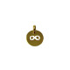 Medalha Infinito Prata 925 dourada - Medalhas - Sweet Apple Silver - Sweet Apple ® Relojoaria | Joalharia | Ourivesaria