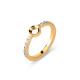 Anel Melano "Vivid Vivé" Dourado - Anéis - Melano - Sweet Apple ® Relojoaria | Joalharia | Ourivesaria