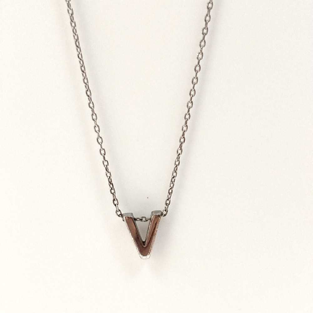 Fio letra V - Necklaces - Sweet Apple Silver