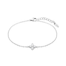 Pulseira flor lotus silver beyond classics lp3926-2/1 prata, mulher