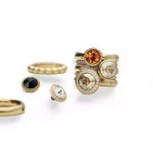 Anel QUDO VEROLI dourado