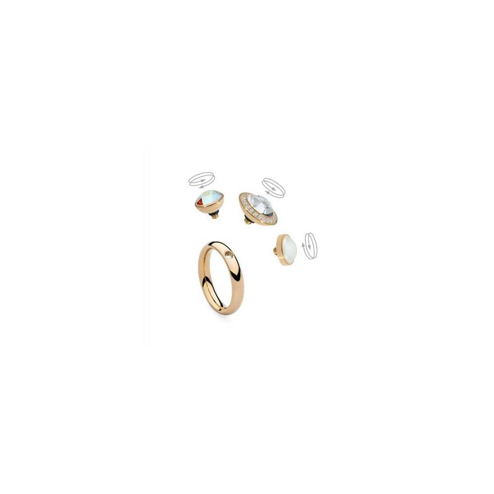 Anel QUDO BASIC dourado