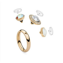 Anel QUDO BASIC rose gold