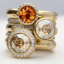 Anel QUDO SAN REMO dourado