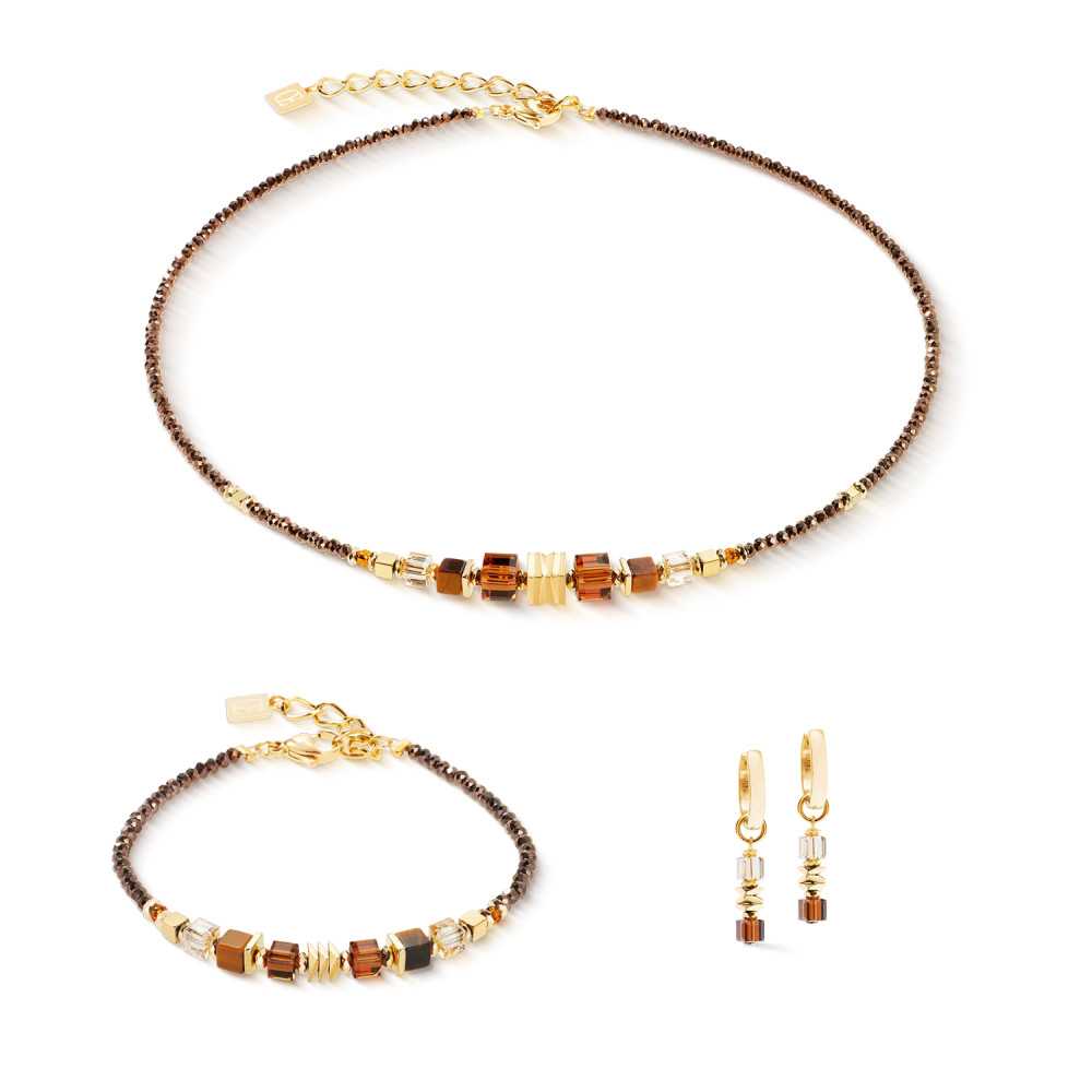Wave Cube Flow Coeur Lion Necklace